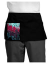 Chicago Abstract 2 Dark Adult Mini Waist Apron, Server Apron-Mini Waist Apron-TooLoud-Black-One-Size-Davson Sales