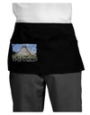 Mexico - Mayan Temple Cut-out Dark Adult Mini Waist Apron, Server Apron-Mini Waist Apron-TooLoud-Black-One-Size-Davson Sales