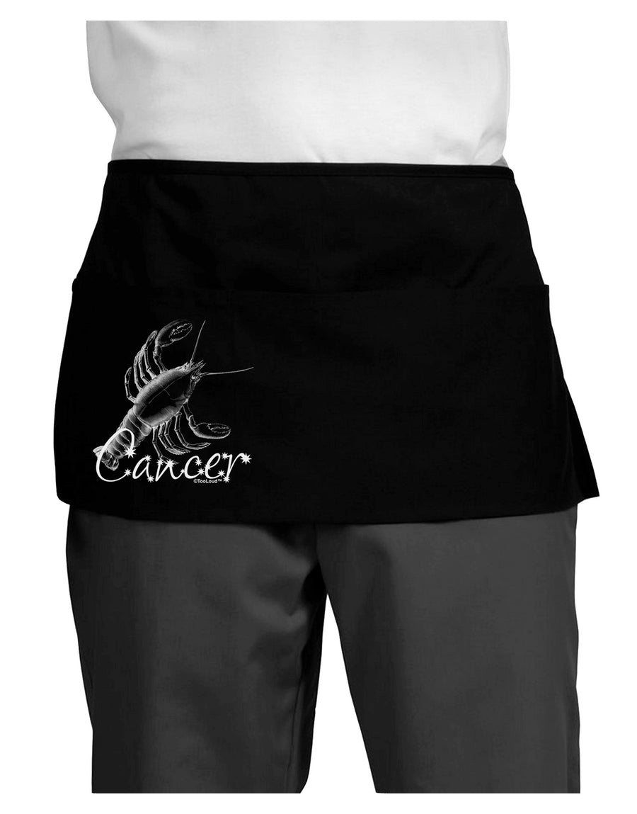 Cancer Illustration Dark Adult Mini Waist Apron, Server Apron-Mini Waist Apron-TooLoud-Black-One-Size-Davson Sales