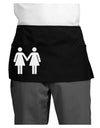 Lesbian Women Holding Hands LGBT Dark Adult Mini Waist Apron, Server Apron-Mini Waist Apron-TooLoud-Black-One-Size-Davson Sales