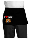 I Heart My - Cute Beagle Dog Dark Adult Mini Waist Apron, Server Apron by TooLoud-Mini Waist Apron-TooLoud-Black-One-Size-Davson Sales