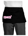 Mom Cubed - Cute Mom of Three Design Dark Adult Mini Waist Apron, Server Apron by TooLoud-Mini Waist Apron-TooLoud-Black-One-Size-Davson Sales