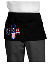 USA Bobsled Dark Adult Mini Waist Apron, Server Apron by TooLoud-Bib Apron-TooLoud-Black-One-Size-Davson Sales