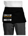 Five Cats - Cinco de Meow Dark Adult Mini Waist Apron, Server Apron by TooLoud-Mini Waist Apron-TooLoud-Black-One-Size-Davson Sales