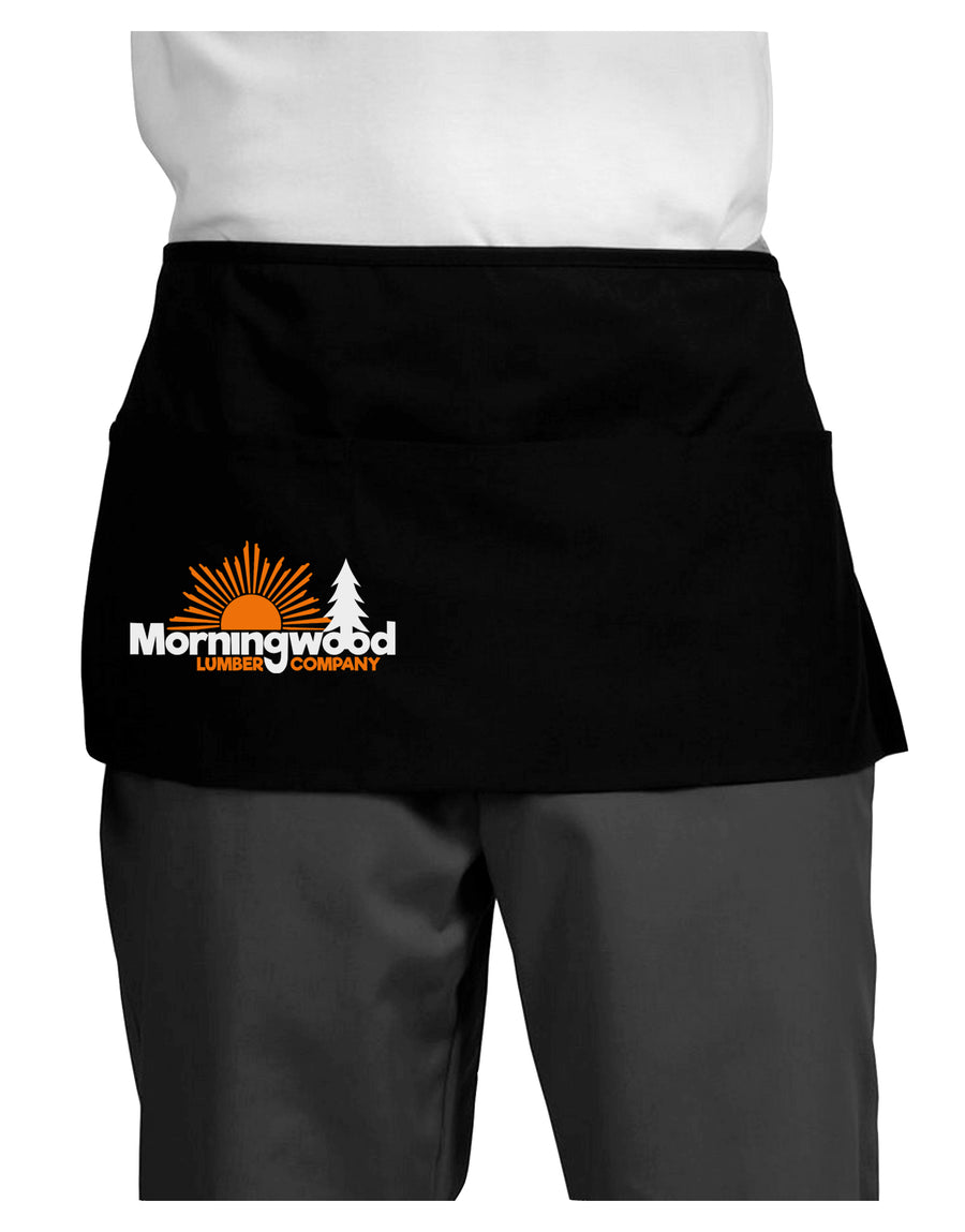 Morningwood Company Funny Dark Adult Mini Waist Apron, Server Apron by TooLoud-Bib Apron-TooLoud-Black-One-Size-Davson Sales