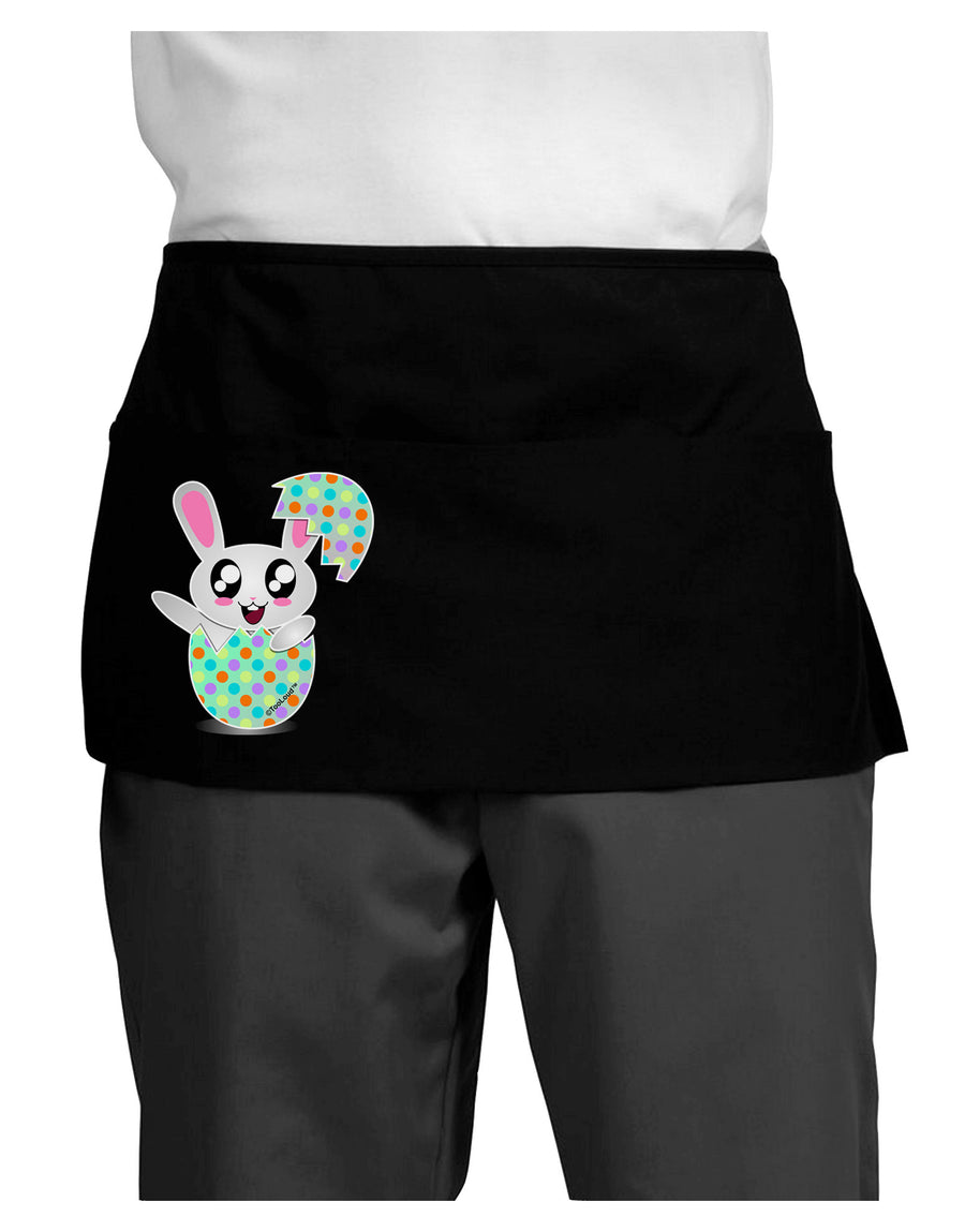 Bunny Hatching From Egg Dark Adult Mini Waist Apron, Server Apron-Mini Waist Apron-TooLoud-Black-One-Size-Davson Sales