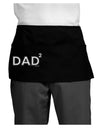 Dad Squared - Dad of Two Dark Adult Mini Waist Apron, Server Apron-Mini Waist Apron-TooLoud-Black-One-Size-Davson Sales