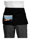 The Time Is Always Right Dark Adult Mini Waist Apron, Server Apron-Mini Waist Apron-TooLoud-Black-One-Size-Davson Sales