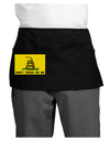 Classic Gadsden Flag Don't Tread On Me Dark Adult Mini Waist Apron, Server Apron-Mini Waist Apron-TooLoud-Black-One-Size-Davson Sales