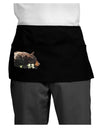 Laying Black Bear Cutout Dark Adult Mini Waist Apron, Server Apron-Mini Waist Apron-TooLoud-Black-One-Size-Davson Sales