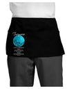 Birthstone Turquoise Dark Adult Mini Waist Apron, Server Apron by TooLoud-Mini Waist Apron-TooLoud-Black-One-Size-Davson Sales