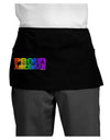 Proud American Rainbow Text Dark Adult Mini Waist Apron, Server Apron by TooLoud-Mini Waist Apron-TooLoud-Black-One-Size-Davson Sales