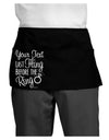 Personalized Bachelorette Party - Last Fling Before the Ring Dark Adult Mini Waist Apron, Server Apron-Mini Waist Apron-TooLoud-Black-One-Size-Davson Sales