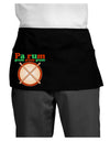 Pa Rum Pum Pum Pum Dark Adult Mini Waist Apron, Server Apron-Mini Waist Apron-TooLoud-Black-One-Size-Davson Sales