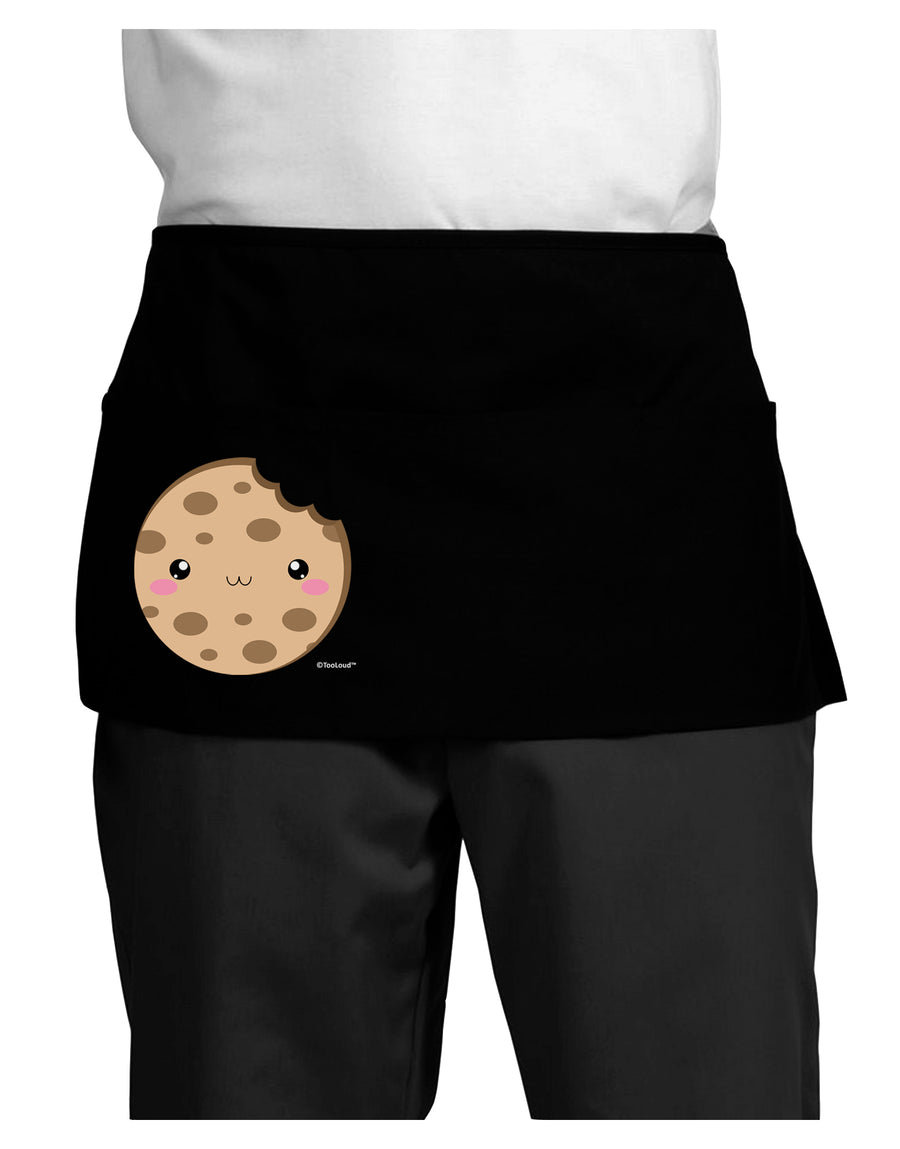 Cute Matching Milk and Cookie Design - Cookie Dark Adult Mini Waist Apron, Server Apron by TooLoud-Mini Waist Apron-TooLoud-Black-One-Size-Davson Sales