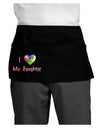 I Heart My Daughter - Autism Awareness Dark Adult Mini Waist Apron, Server Apron by TooLoud-Mini Waist Apron-TooLoud-Black-One-Size-Davson Sales