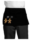 Funny Gingerbread Conversation Christmas Dark Adult Mini Waist Apron, Server Apron-Mini Waist Apron-TooLoud-Black-One-Size-Davson Sales