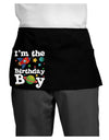 I'm the Birthday Boy - Outer Space Design Dark Adult Mini Waist Apron, Server Apron by TooLoud-Mini Waist Apron-TooLoud-Black-One-Size-Davson Sales