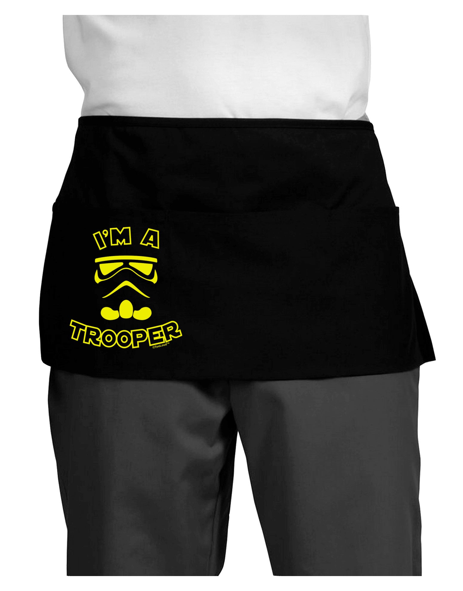 I'm A Trooper Dark Adult Mini Waist Apron, Server Apron-Mini Waist Apron-TooLoud-Black-One-Size-Davson Sales