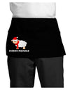 Fleece Navidad Christmas Sheep Dark Adult Mini Waist Apron, Server Apron-Mini Waist Apron-TooLoud-Black-One-Size-Davson Sales