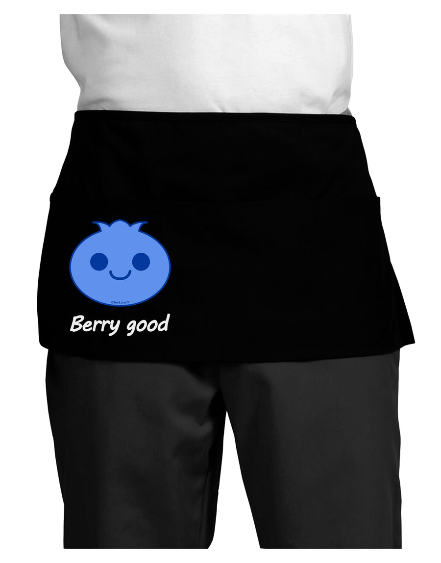 Blueberry - Berry Good Dark Adult Mini Waist Apron, Server Apron-Mini Waist Apron-TooLoud-Black-One-Size-Davson Sales