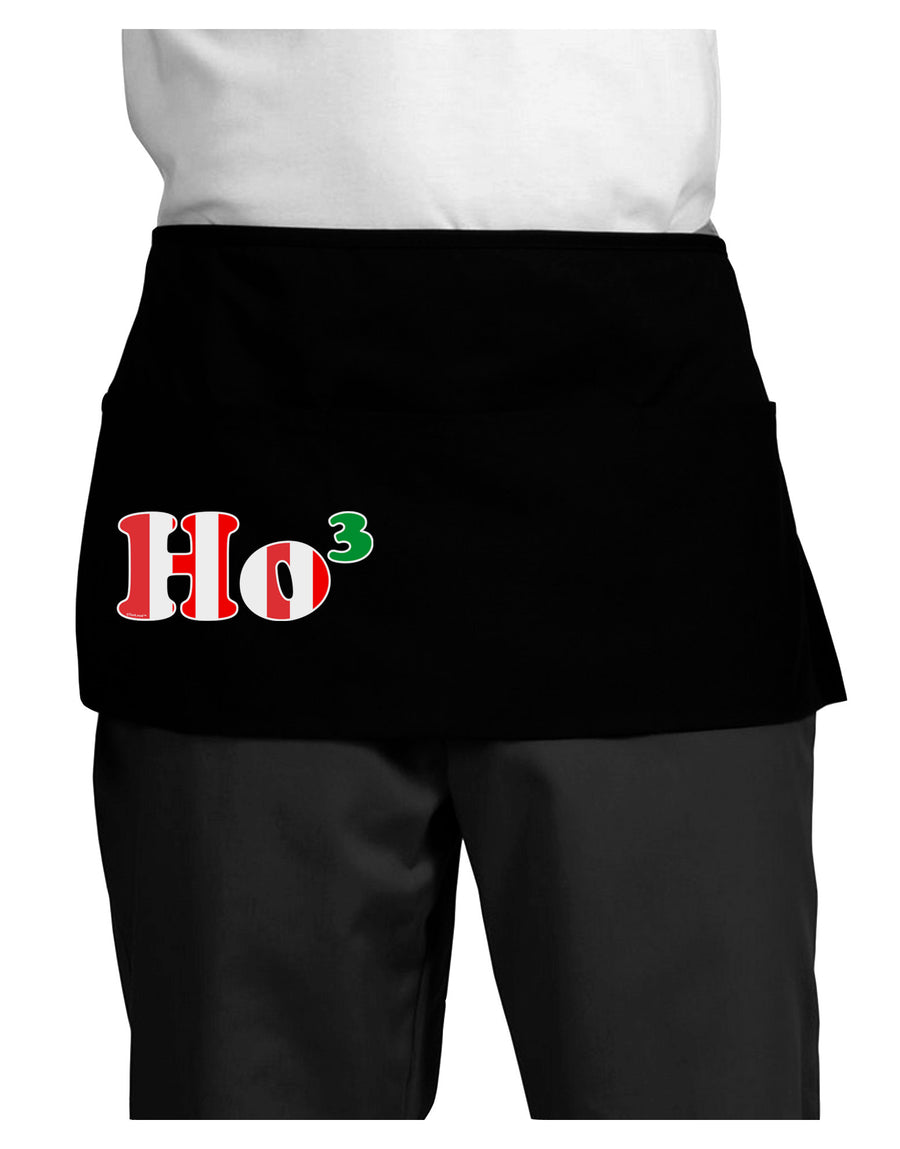 Ho Ho Ho Math Christmas Dark Adult Mini Waist Apron, Server Apron-Mini Waist Apron-TooLoud-Black-One-Size-Davson Sales