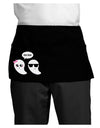 Cute Ghost Couple My Boo Halloween Dark Adult Mini Waist Apron, Server Apron-Mini Waist Apron-TooLoud-Black-One-Size-Davson Sales