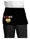 I Heart My - Cute Golden Retriever Dog Dark Adult Mini Waist Apron, Server Apron by TooLoud-Mini Waist Apron-TooLoud-Black-One-Size-Davson Sales