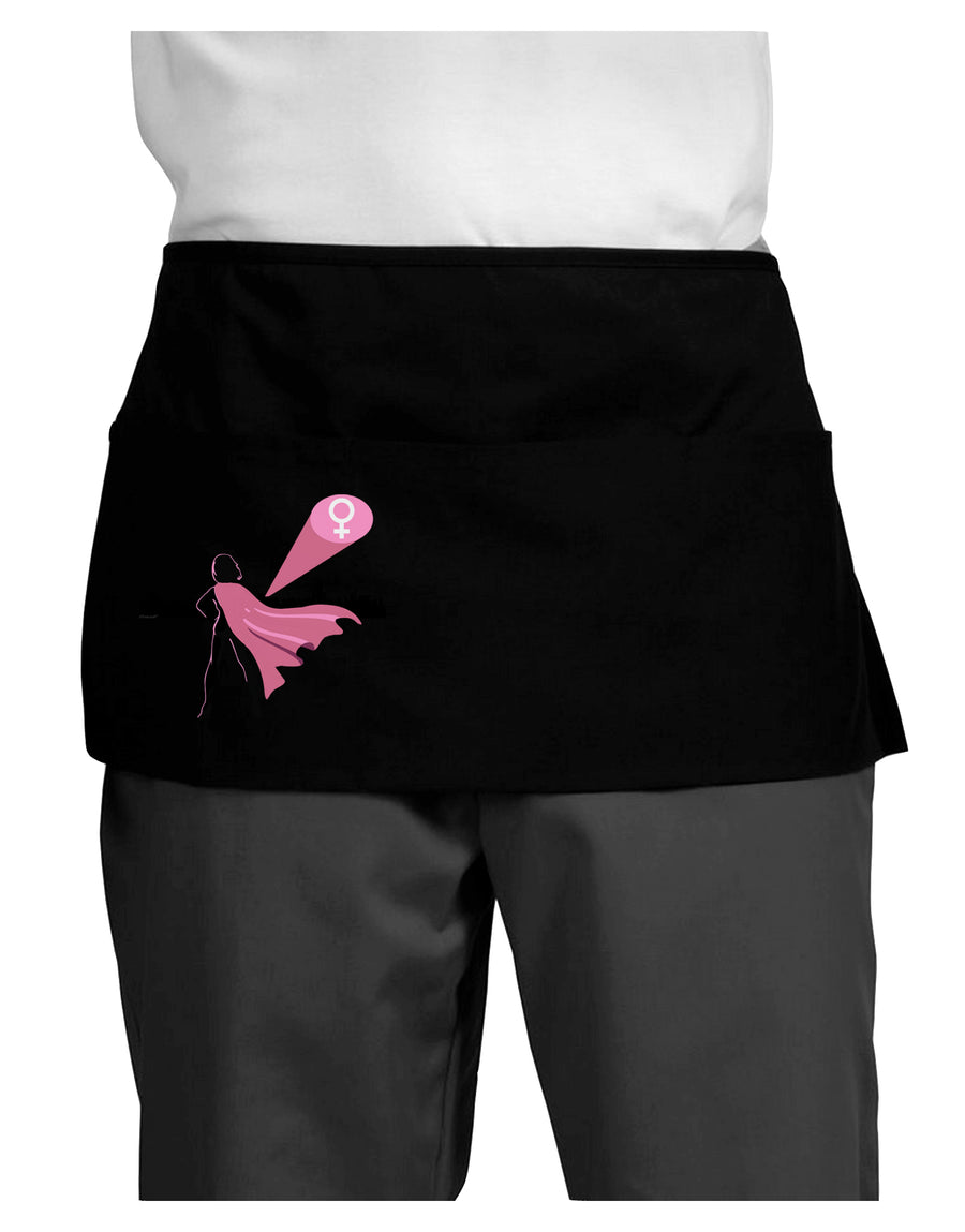 Girl Power Women's Empowerment Dark Adult Mini Waist Apron, Server Apron by TooLoud-Mini Waist Apron-TooLoud-Black-One-Size-Davson Sales