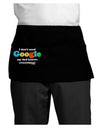 I Don't Need Google - Dad - Funny Dark Adult Mini Waist Apron, Server Apron-Mini Waist Apron-TooLoud-Black-One-Size-Davson Sales