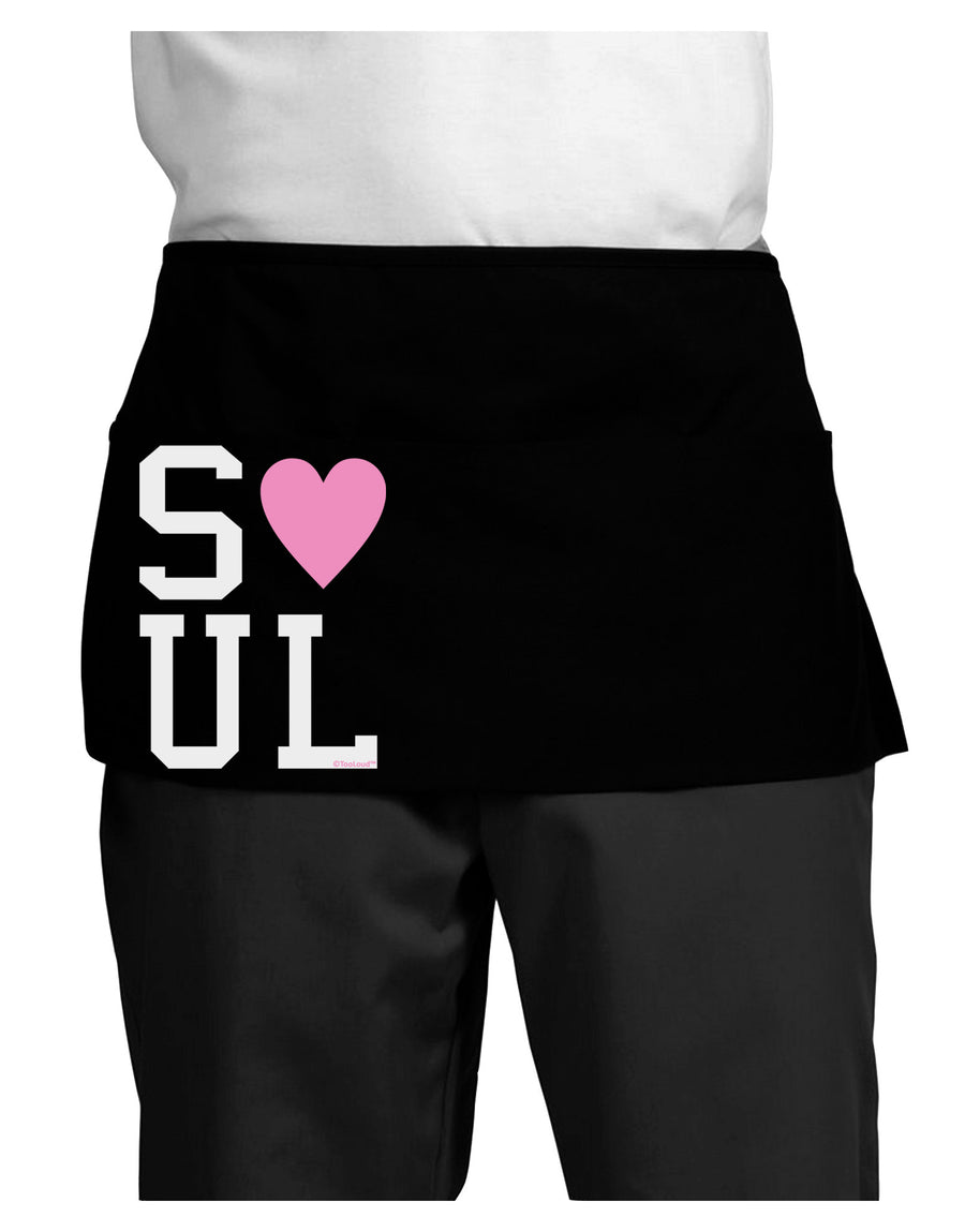 Matching Soulmate Design - Soul - Pink Dark Adult Mini Waist Apron, Server Apron by TooLoud-Mini Waist Apron-TooLoud-Black-One-Size-Davson Sales