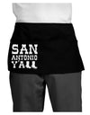 San Antonio Y'all - Boots - Texas Pride Dark Adult Mini Waist Apron, Server Apron by TooLoud-Mini Waist Apron-TooLoud-Black-One-Size-Davson Sales