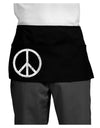 Peace Sign Symbol - Distressed Dark Adult Mini Waist Apron, Server Apron-Mini Waist Apron-TooLoud-Black-One-Size-Davson Sales