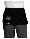 The Royal White Tree Dark Adult Mini Waist Apron, Server Apron by TooLoud-Mini Waist Apron-TooLoud-Black-One-Size-Davson Sales