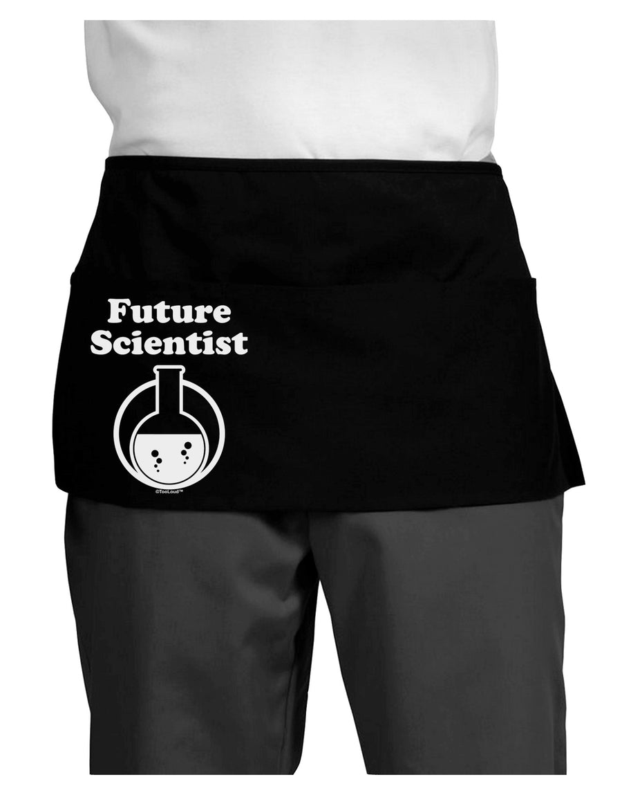 Future Scientist Dark Adult Mini Waist Apron, Server Apron-Mini Waist Apron-TooLoud-Black-One-Size-Davson Sales