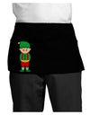 Cute Christmas Elf Boy Dark Adult Mini Waist Apron, Server Apron-Mini Waist Apron-TooLoud-Black-One-Size-Davson Sales