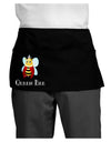 Queen Bee Text Dark Adult Mini Waist Apron, Server Apron-Mini Waist Apron-TooLoud-Black-One-Size-Davson Sales