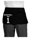 Basketball Dad Jersey Dark Adult Mini Waist Apron, Server Apron by TooLoud-Mini Waist Apron-TooLoud-Black-One-Size-Davson Sales