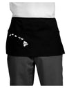 Hawaii - United States Shape Dark Adult Mini Waist Apron, Server Apron by TooLoud-Mini Waist Apron-TooLoud-Black-One-Size-Davson Sales