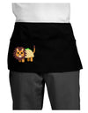 Cute Taco Lion Dark Adult Mini Waist Apron, Server Apron-Mini Waist Apron-TooLoud-Black-One-Size-Davson Sales