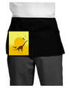 Brontosaurus and Pterodactyl Silhouettes with Sun Dark Adult Mini Waist Apron, Server Apron by TooLoud-Mini Waist Apron-TooLoud-Black-One-Size-Davson Sales