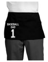 Baseball Dad Jersey Dark Adult Mini Waist Apron, Server Apron by TooLoud-Mini Waist Apron-TooLoud-Black-One-Size-Davson Sales