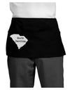 South Carolina - United States Shape Dark Adult Mini Waist Apron, Server Apron by TooLoud-Mini Waist Apron-TooLoud-Black-One-Size-Davson Sales