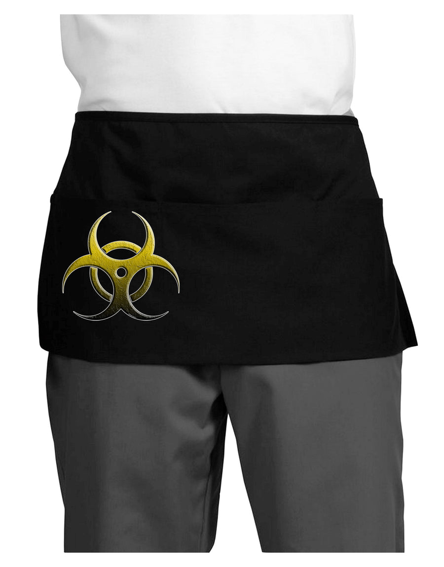 Biohazard Symbol Yellow Stone Apocalypse Dark Adult Mini Waist Apron, Server Apron-Mini Waist Apron-TooLoud-Black-One-Size-Davson Sales