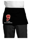 There Is No Miss Steak Dark Adult Mini Waist Apron, Server Apron by TooLoud-Mini Waist Apron-TooLoud-Black-One-Size-Davson Sales