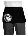 Pi Pie Dark Dark Adult Mini Waist Apron-Aprons - Waist-TooLoud-Black-One-Size-Davson Sales