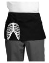 Human Skeleton Bones Ribcage Inverted Dark Adult Mini Waist Apron, Server Apron-Mini Waist Apron-TooLoud-Black-One-Size-Davson Sales