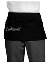 Bridesmaid Design - Diamonds Dark Adult Mini Waist Apron, Server Apron-Mini Waist Apron-TooLoud-Black-One-Size-Davson Sales