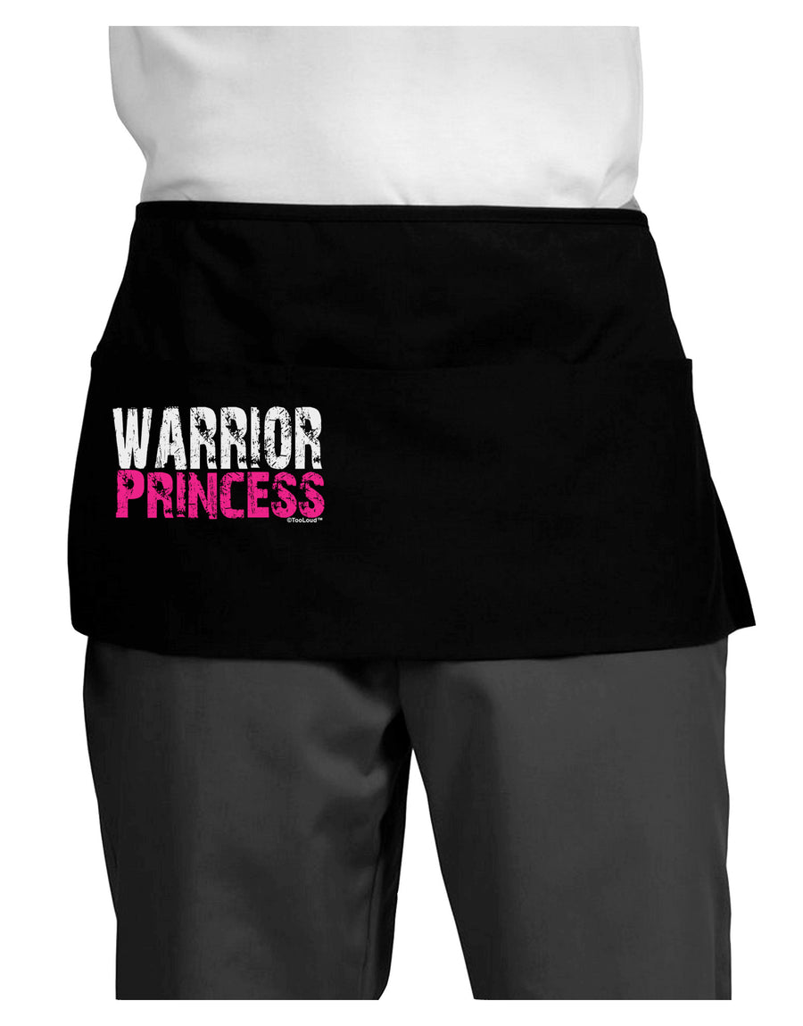 Warrior Princess Pink Dark Adult Mini Waist Apron, Server Apron-Mini Waist Apron-TooLoud-Black-One-Size-Davson Sales