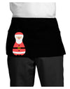 Cute Santa Matryoshka Nesting Doll - Christmas Dark Adult Mini Waist Apron, Server Apron-Mini Waist Apron-TooLoud-Black-One-Size-Davson Sales